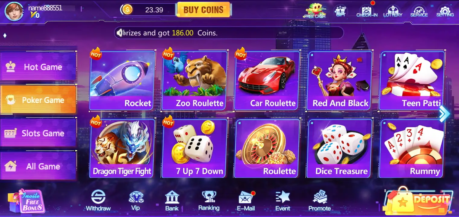 Lucky 22 Poker Games